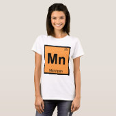 T-shirt Mn - Symbole de table périodique de la chimie de M (Devant entier)