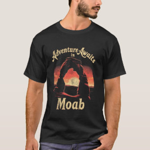 T-shirt Moab Arch Randonnée Vintage Utah Randonnée Aventur