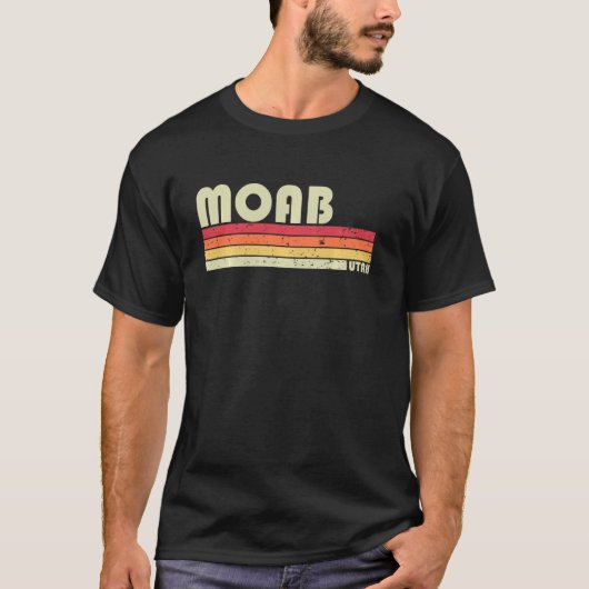 T-shirt Moab Ut Utah Funny City Accueil Racines Retro les (Devant)