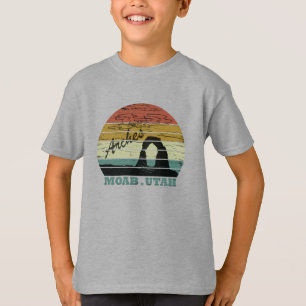T-shirt Moab Utah coucher de soleil vintage Parc national 