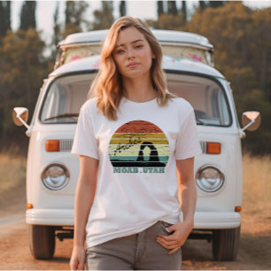 T-shirt Moab Utah coucher de soleil vintage Parc national 