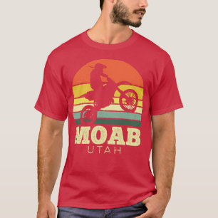 T-shirt Moab Utah Moto Vintage coucher de soleil