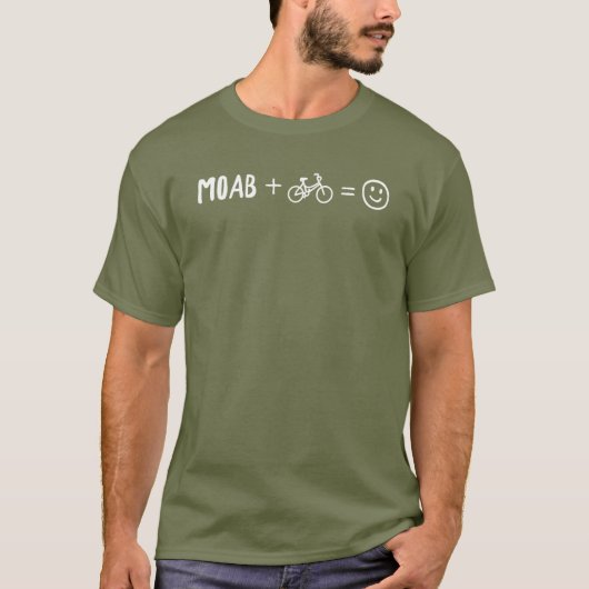 T-shirt Moab Utah Plus Vélos Vous Rend Heureux (Devant)