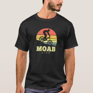 T-shirt Moab Utah Vintage Sunset Mountain Bike Mtb Extéri