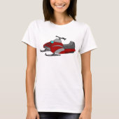 T-shirt Mobile de neige rouge (Devant)