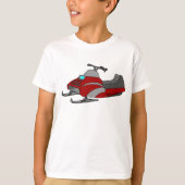 T-shirt Mobile de neige rouge (Devant)