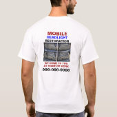 T-shirt mobile de restauration de phare (Dos)