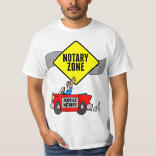 T-shirt Mobile Noir Zone Route Jaune Signal Voiture Sport 