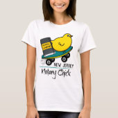 T-shirt Mobile Notaire Chick Riding Skateboard New Jersey (Devant)