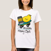 T-shirt Mobile Notaire Chick Riding Skateboard Oklahoma (Devant)