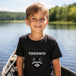 T-shirt Mocage mignon amusant Toronto Raccoon Couleur fonc