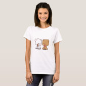 T-shirt mocha au lait (Devant entier)