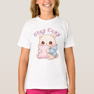 T-shirt Mochi Cuddle Bear Cute Kawaii Style Pillow Hug 