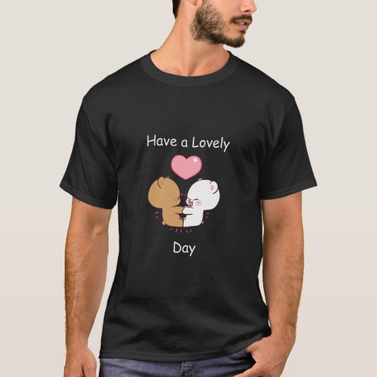T-shirt mochi peach cat milk and mocha (Devant)