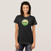 T-shirt Mod Retro Green Yellow Circle Nom Monogramme (Devant entier)