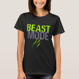 T-shirt Mode Activé Sur La Bête Sur Drôle Fitness Exercice