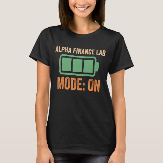 T-shirt Mode Alpha Finance Lab Sur Crypto (Devant)