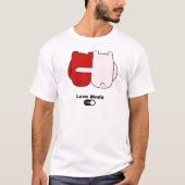 T-shirt Mode Amour sur l'ours mignon Couple Valentine's (Devant)