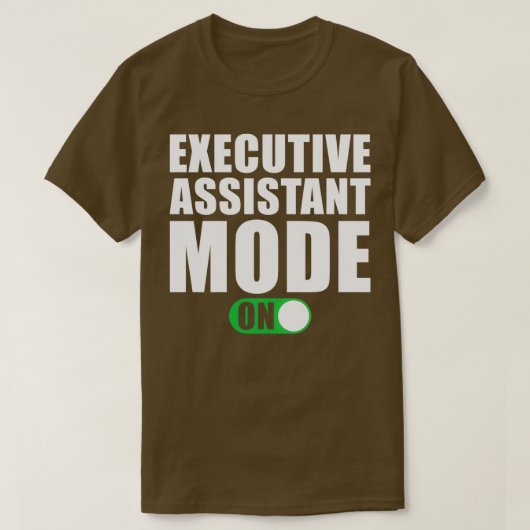 T-shirt Mode Assistant Exécutif (Design devant)