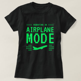 T-Shirt Mode Avion Style Ordinateur Rétro
