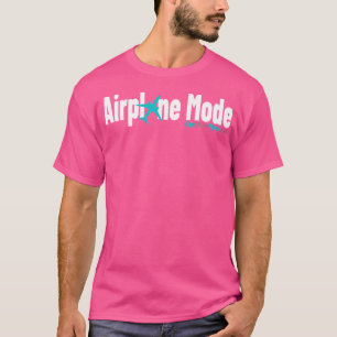 T-shirt Mode Avion (Texte Blanc) - Oeil Du Circulaire
