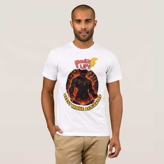 T-shirt Mode Bête activé (Devant entier)