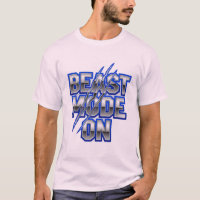 Mode bête activé - Texte métallique gras avec marq