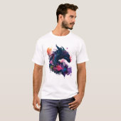 T-shirt Mode bête de dragon mignon (Devant entier)