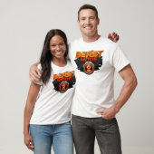 T-shirt Mode BÊTE Orange Rétro Design Original (Unisexe)
