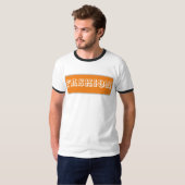 T-shirt Mode blanc et jaune (Devant entier)