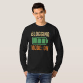 T-shirt Mode Blogage Sur Conception De Batterie (Devant entier)