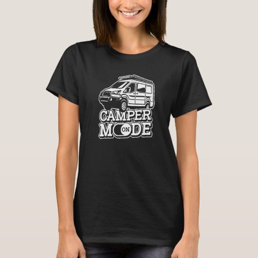 T-shirt Mode Camper Sur Van Voyage Voyage Voyageur (Devant)
