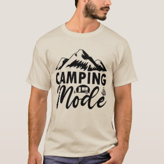 T-shirt Mode Camping Activé | Amateur d'Aventure Camping e