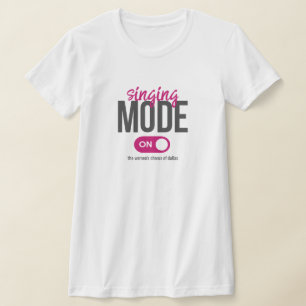 T-Shirt Mode Chant Rose Activée