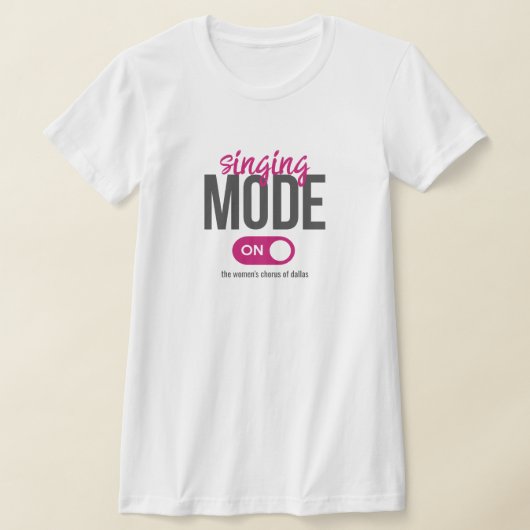 T-Shirt Mode Chant Rose Activée (Poser)