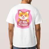 T-shirt Mode Chat Activé Funny Tabby Kitty Robot Chat (Dos)