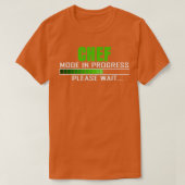 T-shirt Mode Chef en cours Veuillez patienter Citation amu (Design devant)