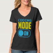 T-shirt Mode Codage Sur Le Codeur Code Programmer Saymer (Devant)