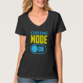 T-shirt Mode Codage Sur Le Codeur Code Programmer Saymer (Devant)