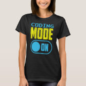 T-shirt Mode Codage Sur Le Codeur Code Programmer Saymer (Devant)