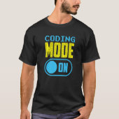 T-shirt Mode Codage Sur Le Codeur Code Programmer Saymer (Devant)