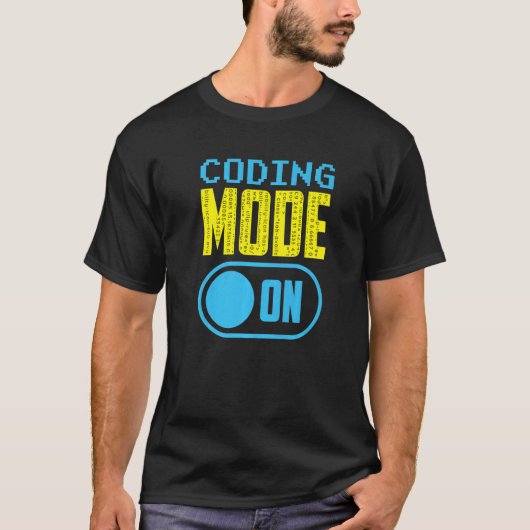 T-shirt Mode Codage Sur Le Codeur Code Programmer Saymer (Devant)