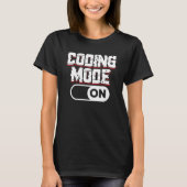 T-shirt Mode Codage Sur Les Sayages De Codeur De Code Prog (Devant)