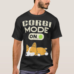 T-shirt Mode Corgi activé Drôle de chien Paresseux Animal 