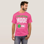 T-shirt Mode Créatine Monohydrate Activé Drôle de Suppléme (Devant entier)