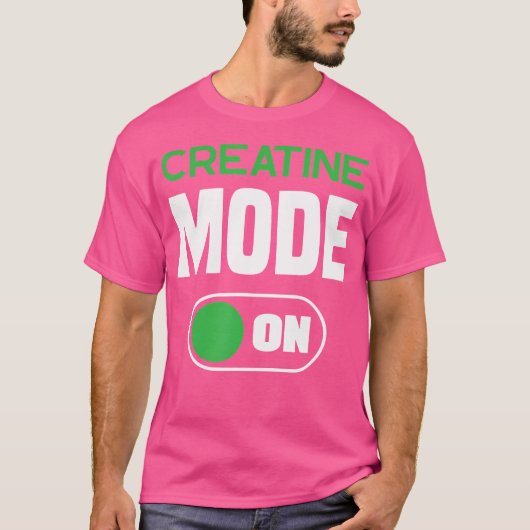 T-shirt Mode Créatine Monohydrate Activé Drôle de Suppléme (Devant)