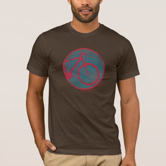 T-shirt mode cyclisme rouge (Devant)