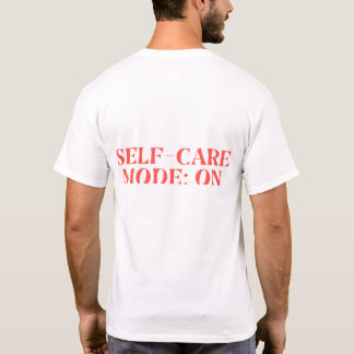 T-shirt Mode d'autosoin : ON - Baignade en caricature mign