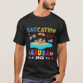 T-shirt Mode de baecation Aruba 2023, Drapeau Aruba, Aruba (Devant)
