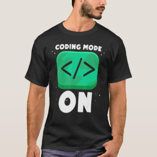 T-shirt Mode de codage sur le programmeur de code de code 